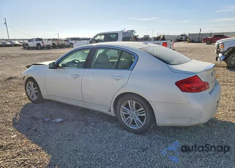 2012 Infiniti G37 Base from USA, damaged, VIN JN1CV6AP3CM621388